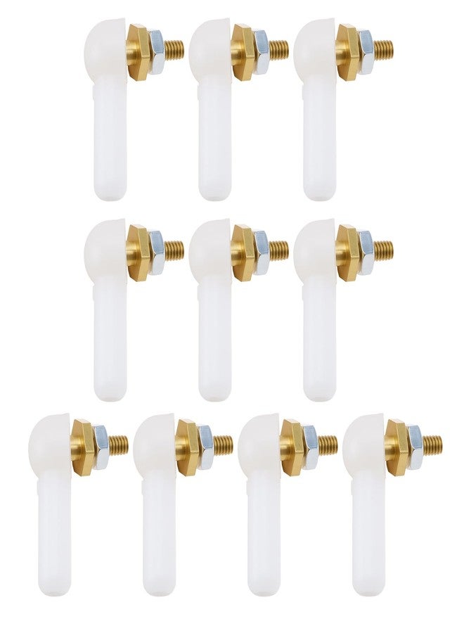 Briny River 10Pcs M2x16mm Ball Head Holder Tie Rod End Joint for RC Car Boat, White - Image 1